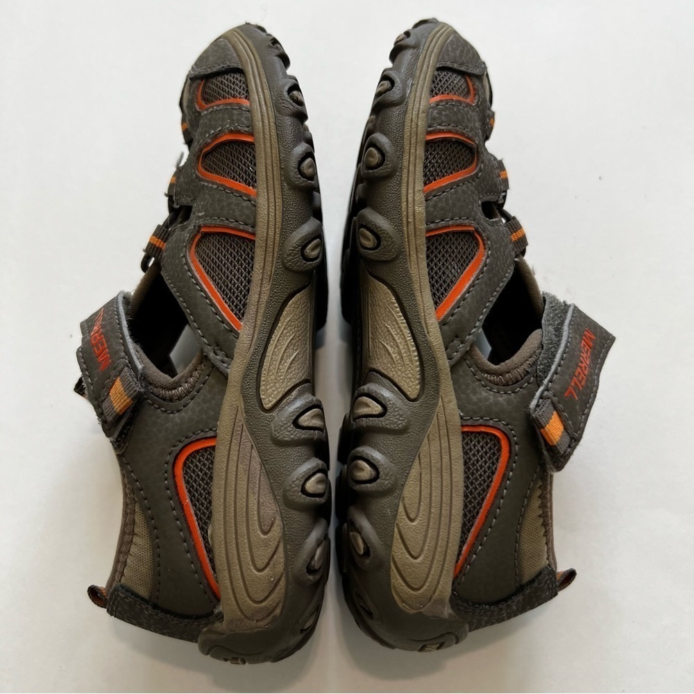 Merrell Kids Hydro H20 Hiker Outdoor Sports Sandal Gunsmoke Orange Size 13M - Picture 6 of 8